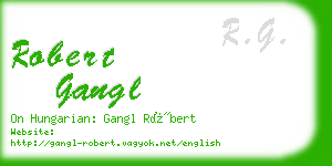 robert gangl business card